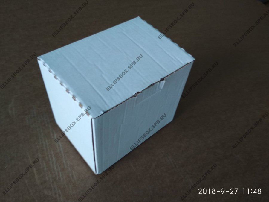 Коробка из микрогофрокартона 45x45x35 (упаковка 100 шт, белая, без лого)