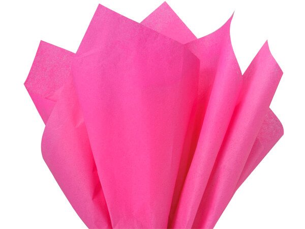 Бумага тишью розовая, 560х660 мм, 10 листов